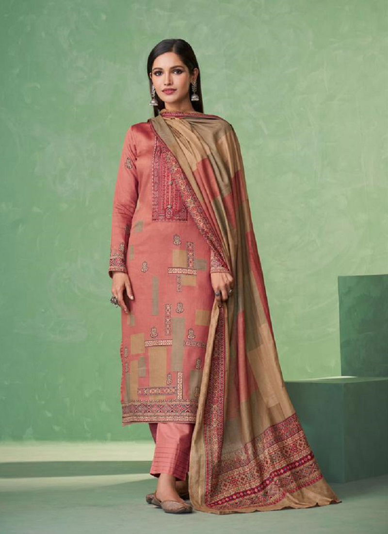 Mumtaz Arts Jam Satin Wholesale Printed Dress Material Catalog